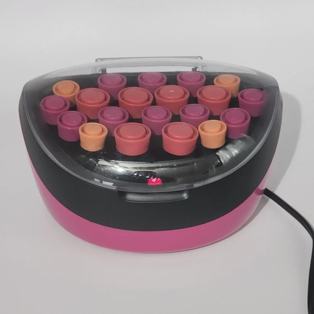 Remington Ionic Conditioning Hot Rollers 20 Velvet Rollers H-5600 No Clips Works - Picture 6 of 12